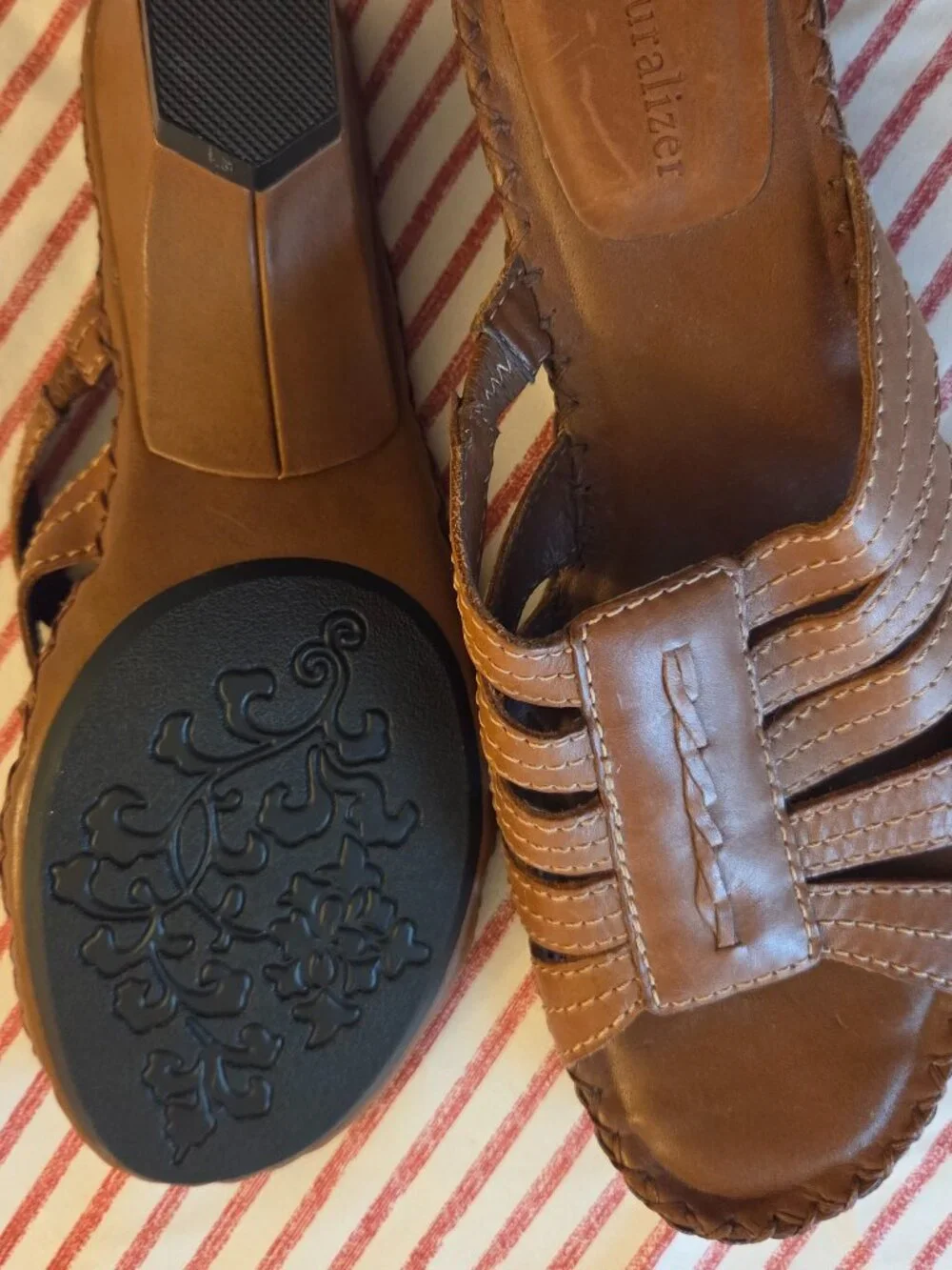Naturalizer Leather Sandal, Size 9M, never worn